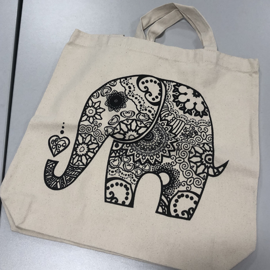 Colour It: Mandela Elephant Tote Bag
