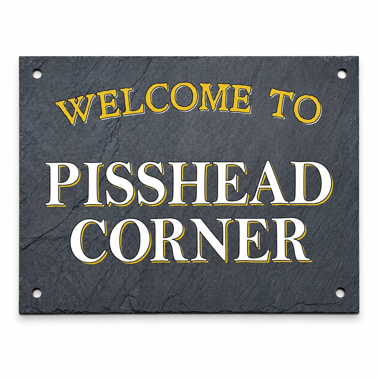 Welcome to... Funny Aluminium Bar Sign