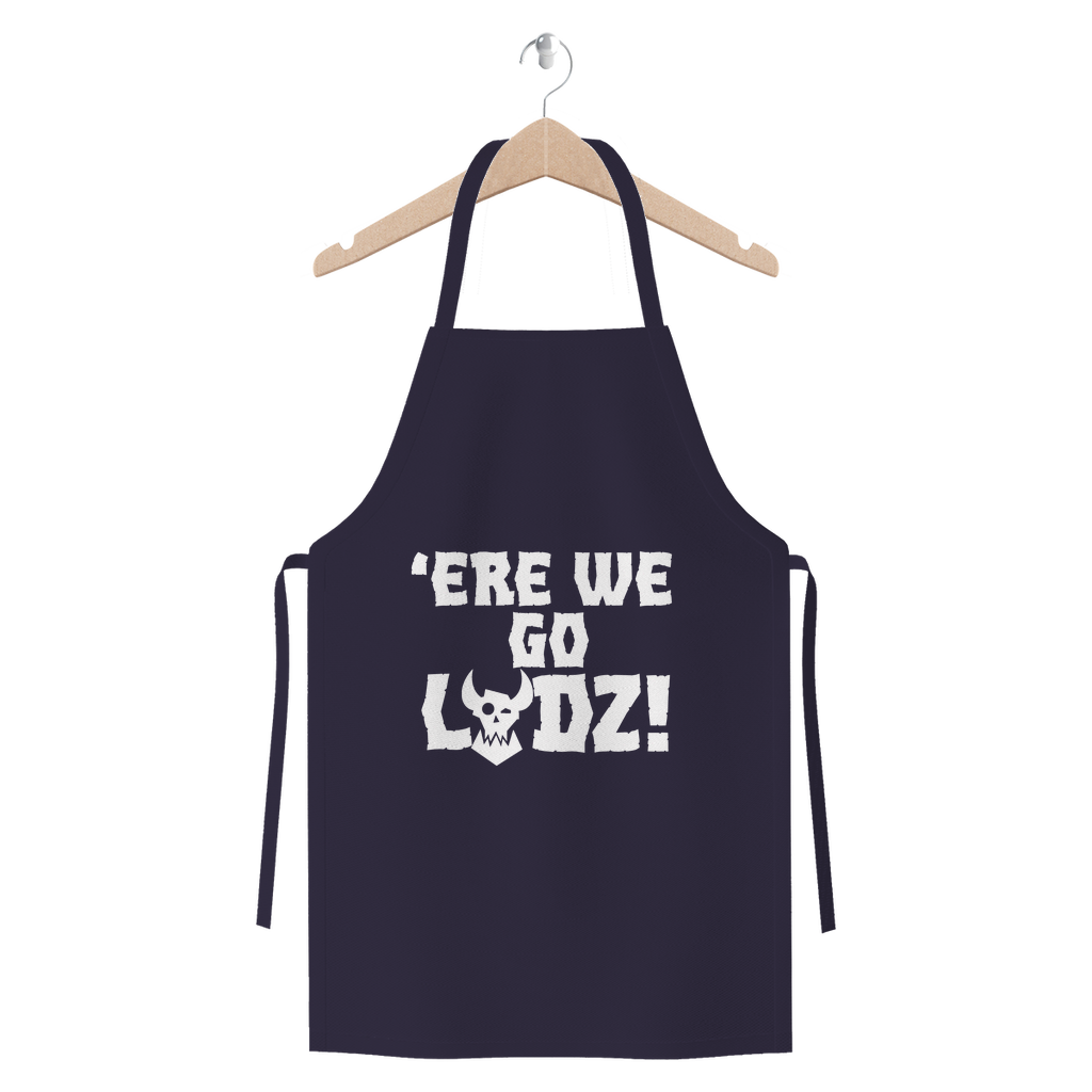 ere we go ladz white Premium Jersey Apron