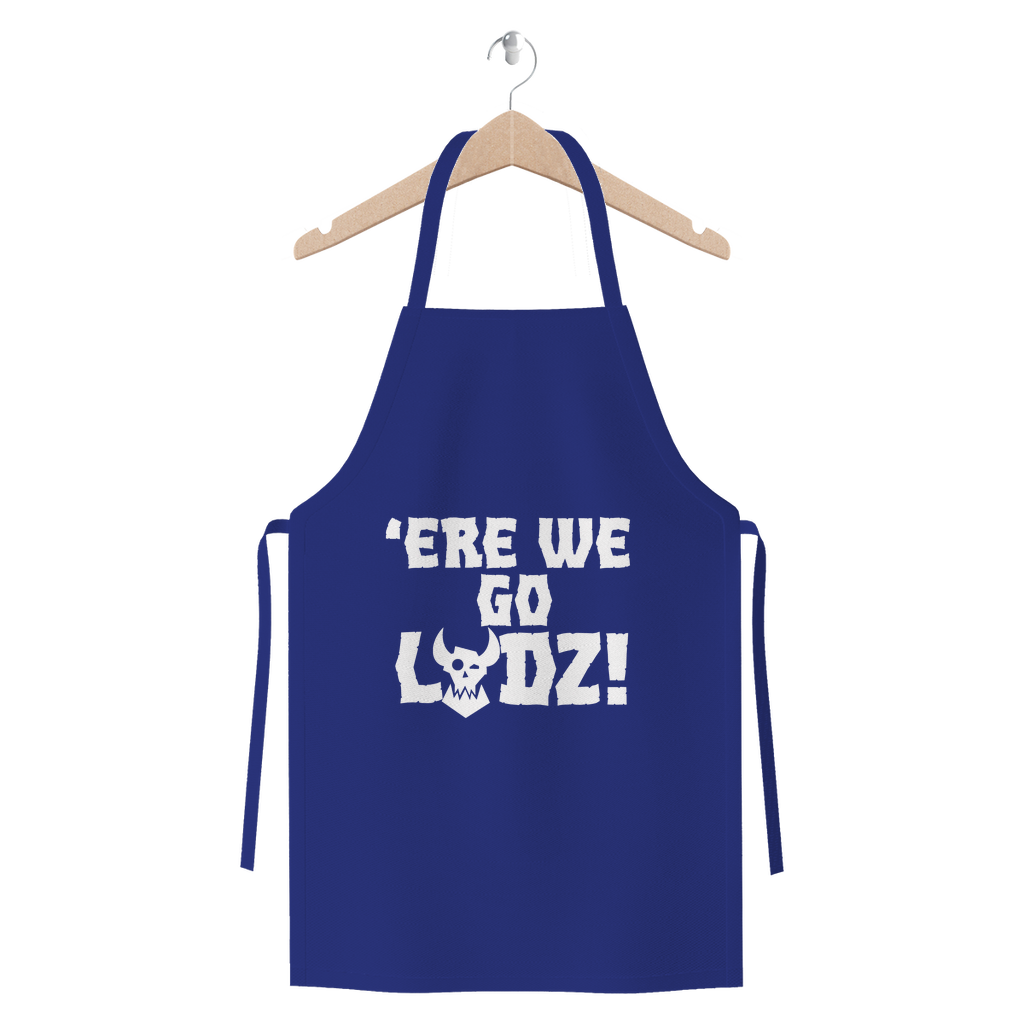 ere we go ladz white Premium Jersey Apron