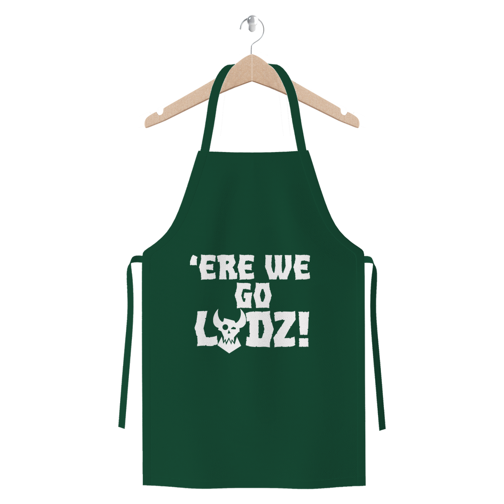 ere we go ladz white Premium Jersey Apron