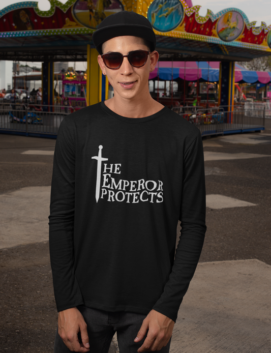 Imperium of Man | The Emperor Protects | Long Sleeve Tee | WH 40K