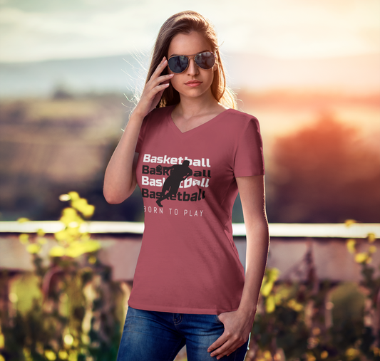 Basketball | Premium V-Neck T-Shirt | Unisex