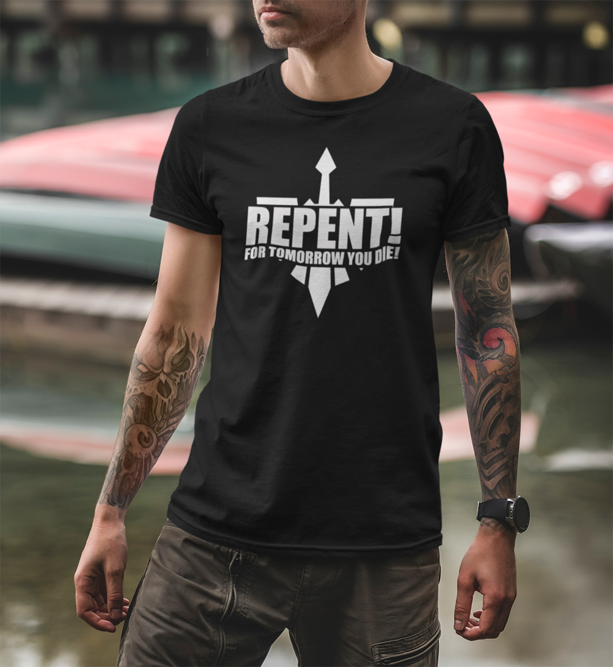 Dark Angels | Repent! | Heavy Cotton Unisex T-Shirt