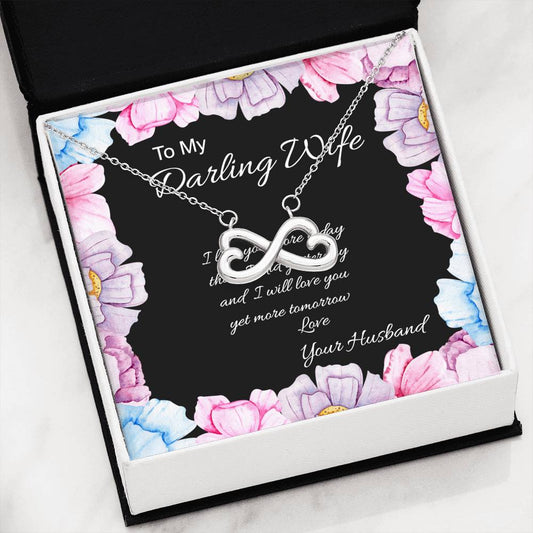 Necklace | Infinity Pendant | Darling Wife | Gift for Her