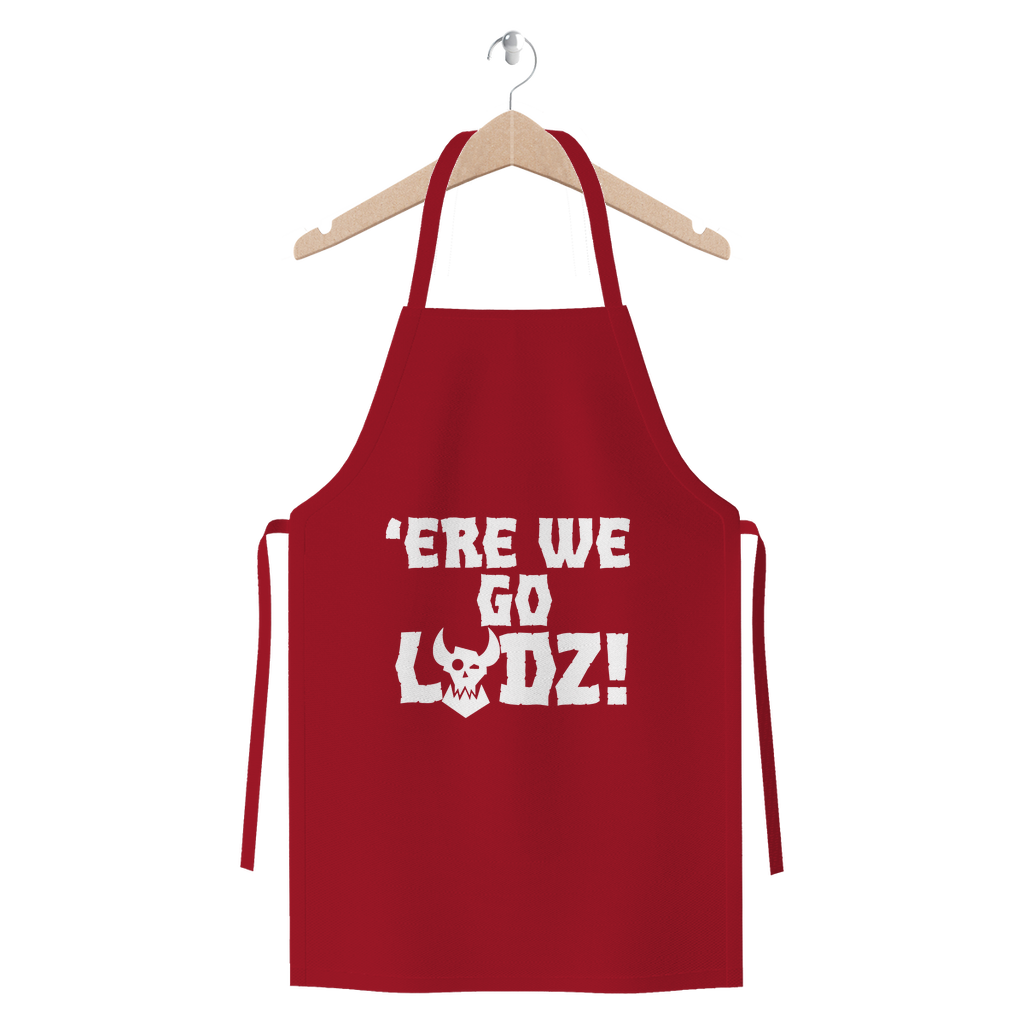 ere we go ladz white Premium Jersey Apron