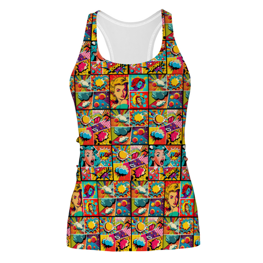 Custom Women's All Over Print Racerback Tank Top